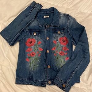 EUC XL/16 Girl’s Embroidered Denim Jacket